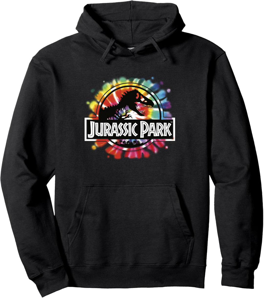 Jurassic Park Classic Logo Tie Dye Pullover Hoodie