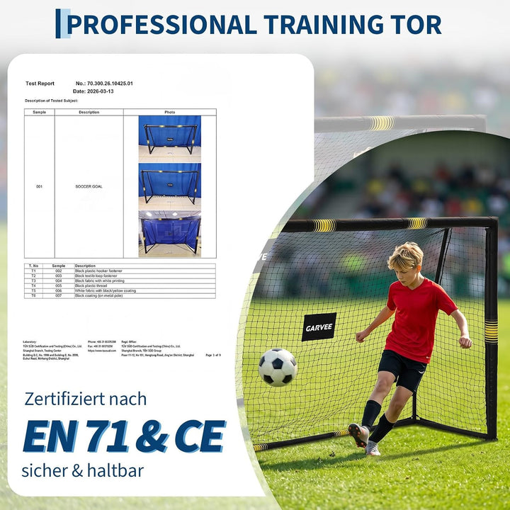 Fussballtore Für Garten Kinder Erwachsene Mit Rundum Polsterung &amp; Aufprallschutz - Fussballtor Wette