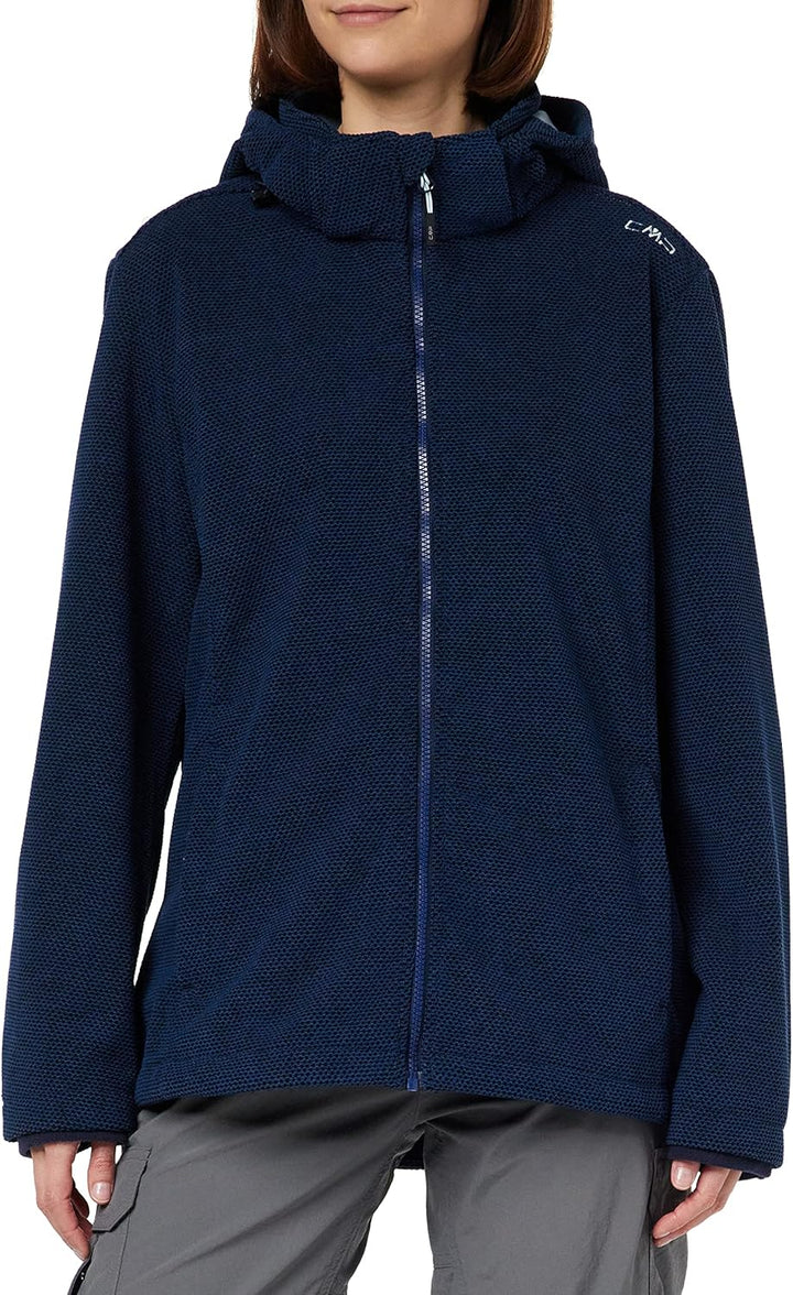 CMP Damen Damen-softshelljacke mit Abnehmbarer Kapuze Jacket 34 Blaue Tinte-B.Blau