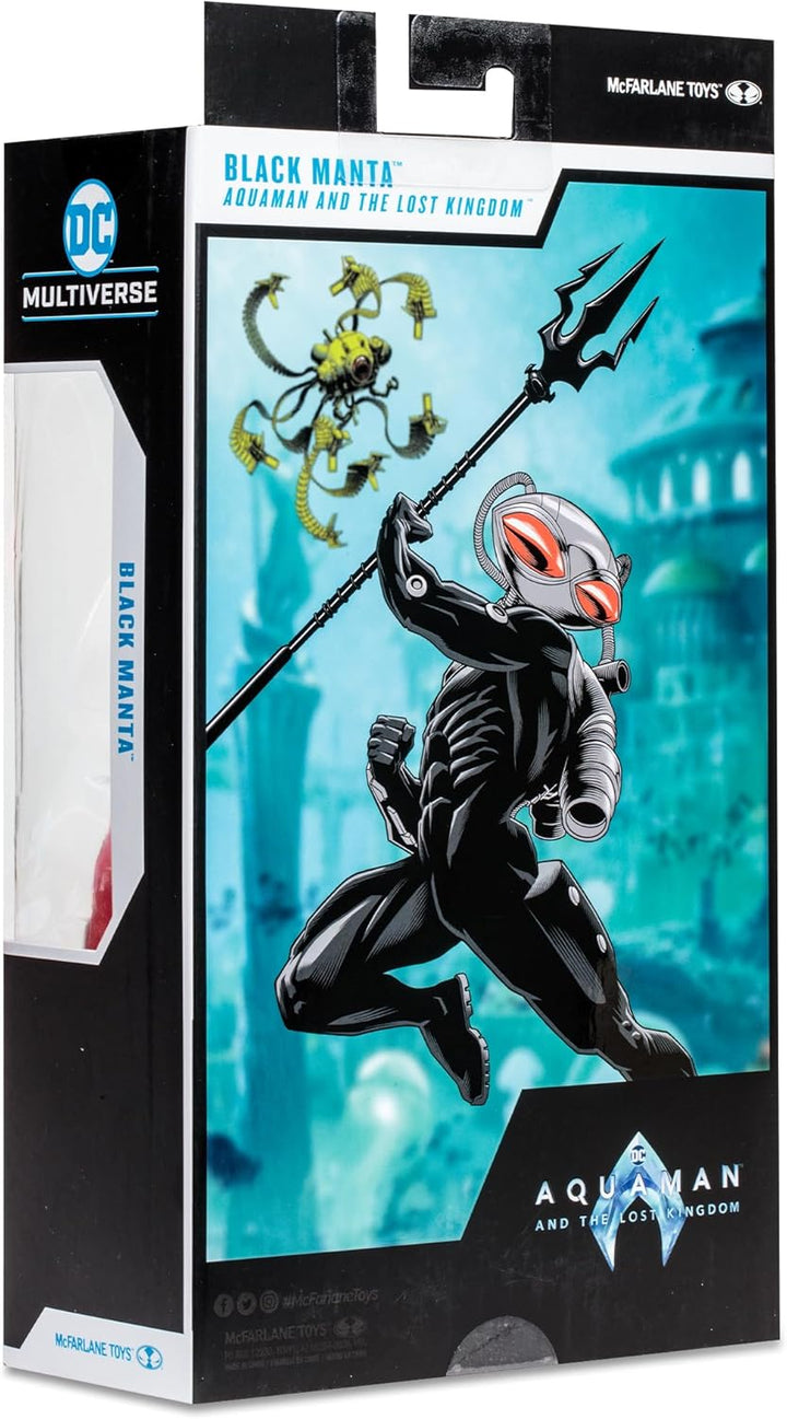 Lansay McFarlane Toys – DC – Aquaman 2 – Black Manta – 18 cm – Sammelfigur und Zubehör – Filmfiguren