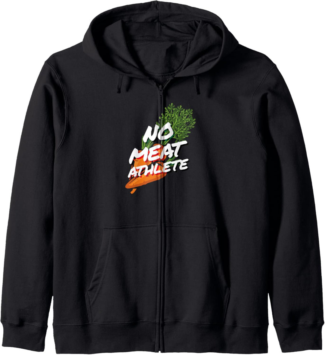 Kein Fleisch Athlet Vegan Vegetarisch Kapuzenjacke