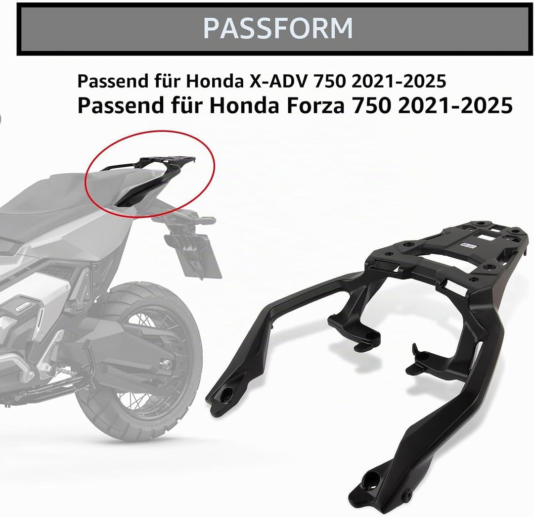 Gepäckträger Hinten,PSLER Motorrad-hinterer Gepäckbrücke, Motorradzubehör für X-ADV 750 Forza 750 CN