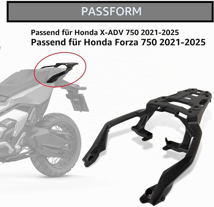 Gepäckträger Hinten,PSLER Motorrad-hinterer Gepäckbrücke, Motorradzubehör für X-ADV 750 Forza 750 CN