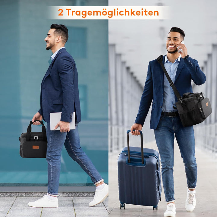 Lifewit Grosse Mittagstasche 12-Dosen (8.5L) Isolierte Lunchbox Weiche Kühlbox Kühltasche für Erwach