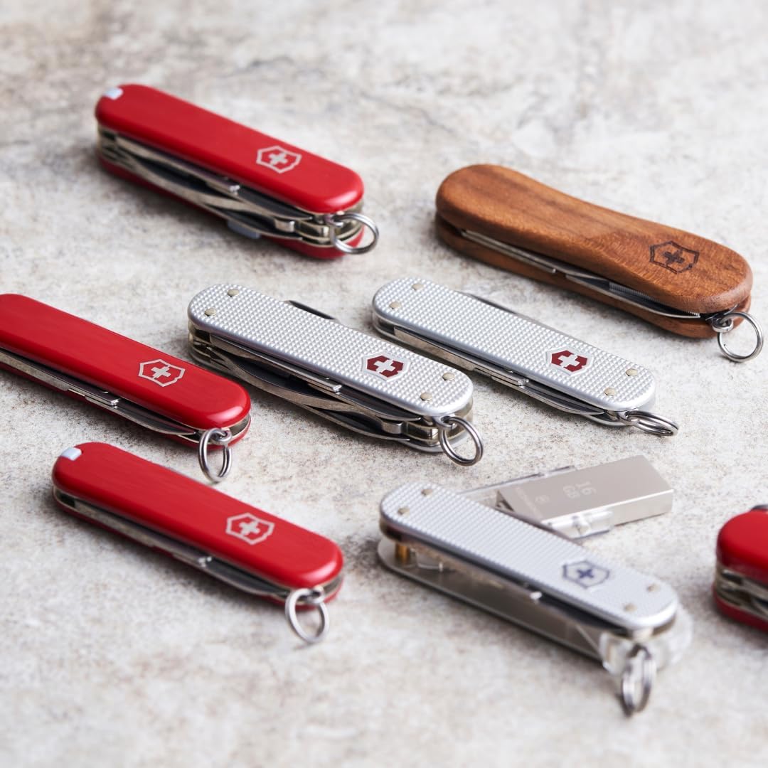 Victorinox Schweizer Taschenmesser, Mini Champ, Swiss Army Knife, Multitool, 18 Funktionen, Brieföff