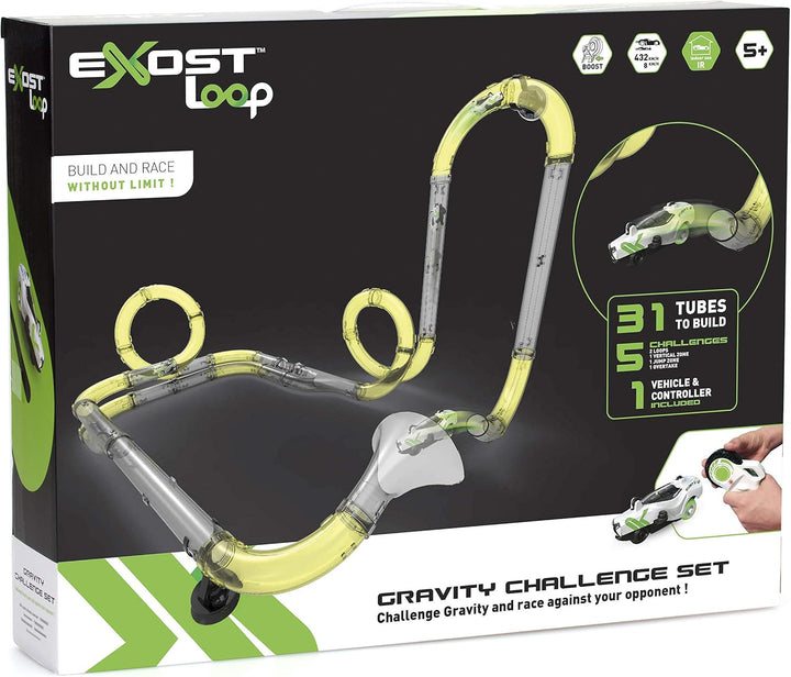 Silverlit EXOST Loop RC 20233 Gravity Challenge Set by, 1 Auto inkl. Lichteffekten, 31 Bauteile, Ren