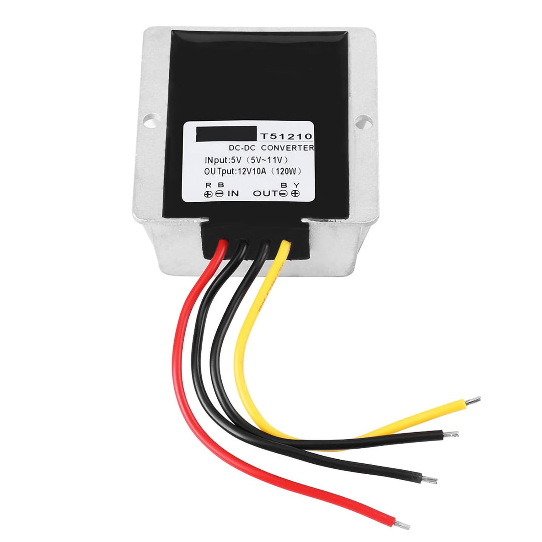 DC/DC-Wandler, Boost-Leistungsmodul von 5 V auf 12 V, 10 A, 120 W, Hochwertige Materialien, Silikonv