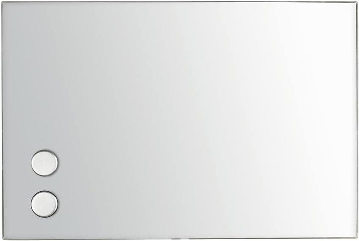 WENKO Schlüsselkasten Spiegel 20 x 15 cm - Schlüsselschrank, Spiegel-Magnettafel mit 7 Haken, Gehärt