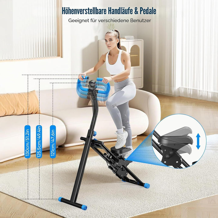 2025 Neuer Home-Fitness-Stepper, tragbarer Cross-Training-Stepper mit LCD-Bildschirm, einstellbare H