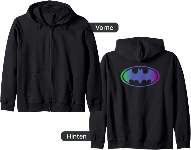 Batman Gradient Bat Logo Kapuzenjacke