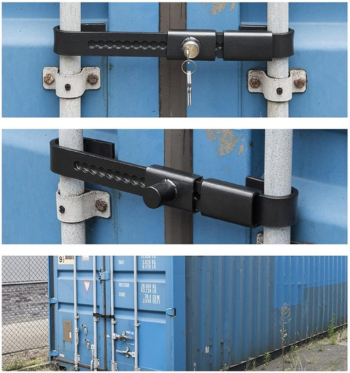 Preiswert&Gut 2x Containerschloss verstellbar von 22 bis 43 cm inkl. 2 Schlüssel - Seecontainer und