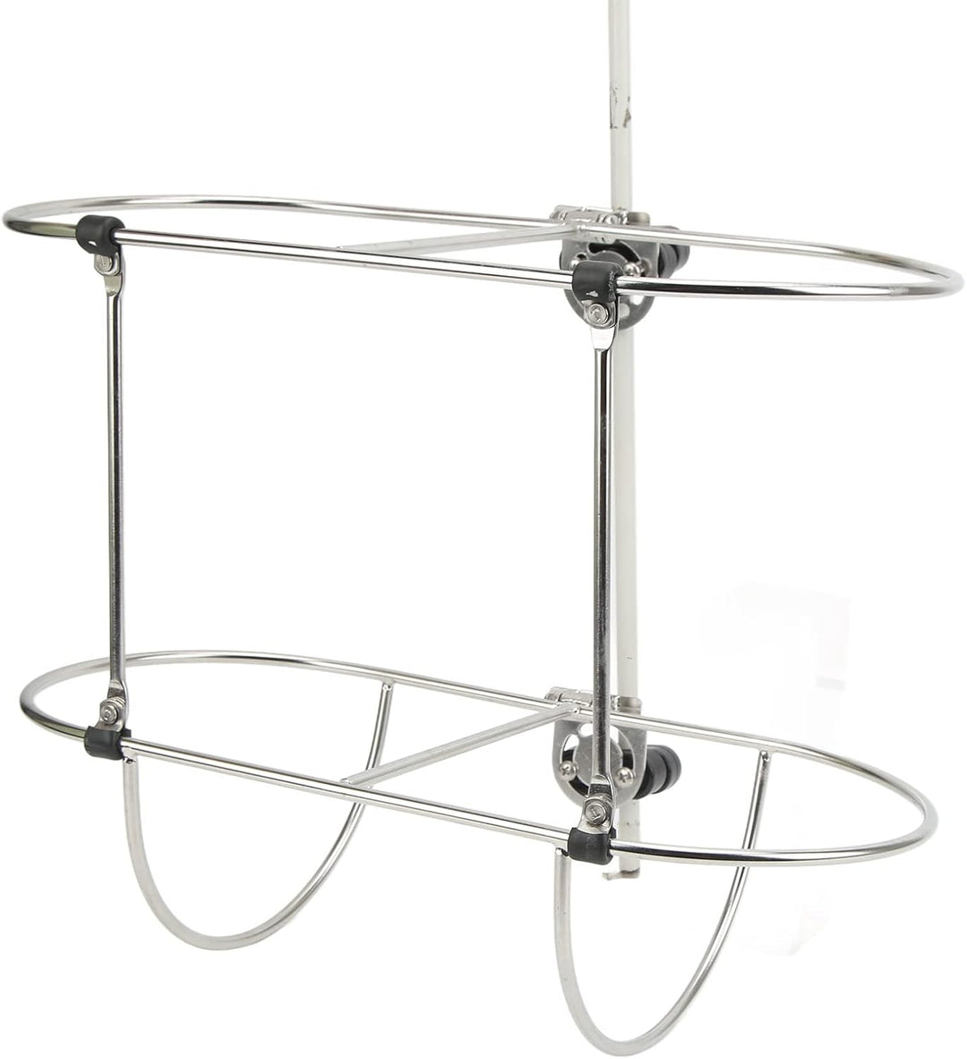 FOLOSAFENAR Boots-Fender-Rack, 2-Korb-Marine-Fender-Halter, klappbar, rostfrei, für 7-Zoll-Yacht-Fen