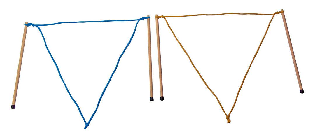 2 Paar Stäbe (33cm) Riesenseifenblasen klein + Pulver für 5L, Holz Seifenblasen Set Kinder