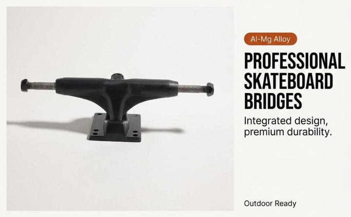 Alomejor 2 Stücke Professionelle Skateboard Brücke Bracke für Skateboard Riemenantrieb 4 Rad Longboa