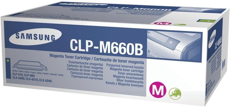 Samsung CLP-M660B/ELS Original Toner (Hohe Reichweite, Kompatibel mit: CLP-610/CLP-660/CLX-6200/6210
