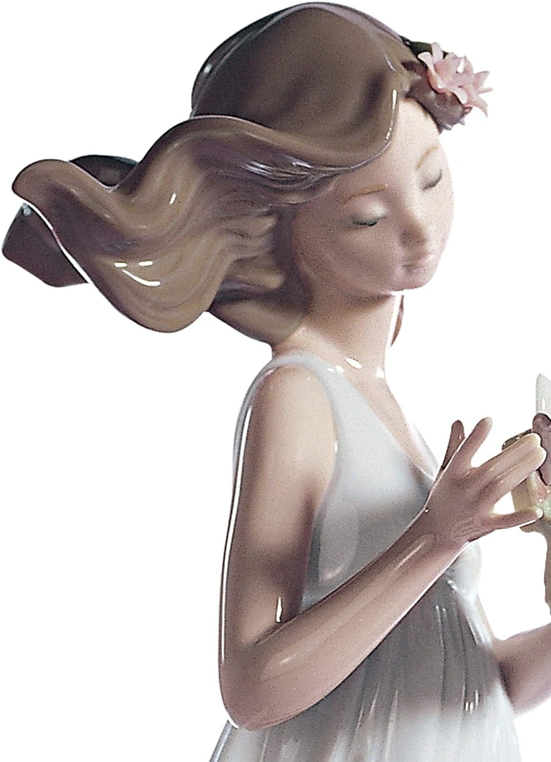 LLADRÓ Frauen-Figur Schätze Der Luft. Frau. Porzellan.