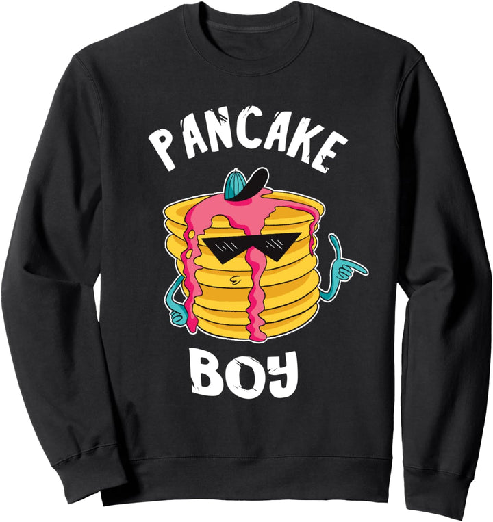 Pancake Boy Coole Pfannkuchen Jungs Lustiges Frühstück Sweatshirt