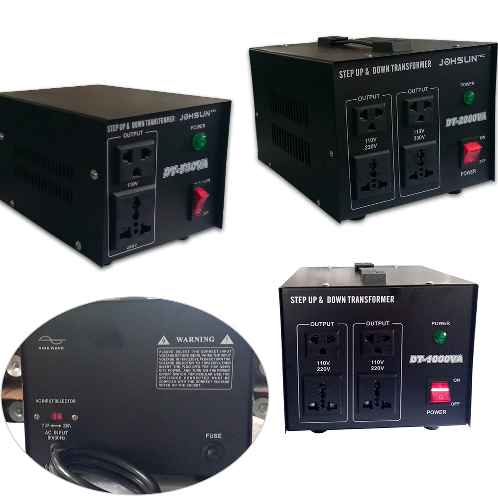 2000W Spannungswandler Voltage Converter 220V auf 110V Transformator Spannungswandler Ringkern-Trans