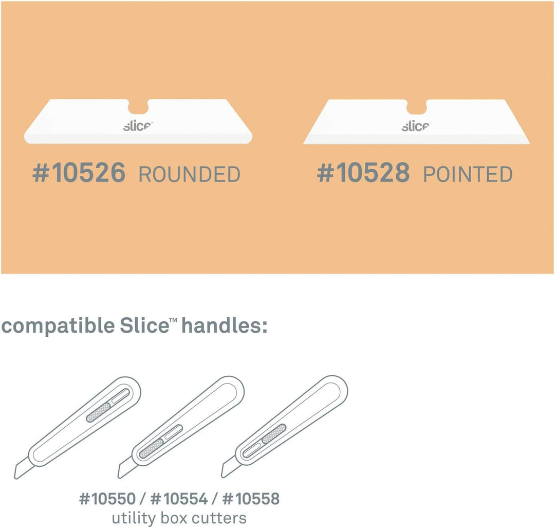 Slice 10528 | Cuttermesser Klingen Spitz 3 Stück | ideal für präzises Schneiden | zur Nutzung in den