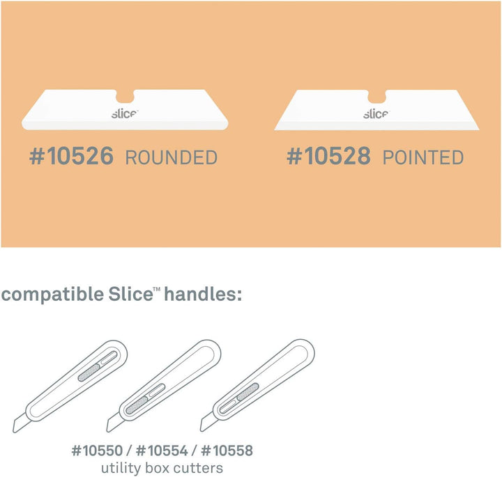 Slice 10528 | Cuttermesser Klingen Spitz 3 Stück | ideal für präzises Schneiden | zur Nutzung in den