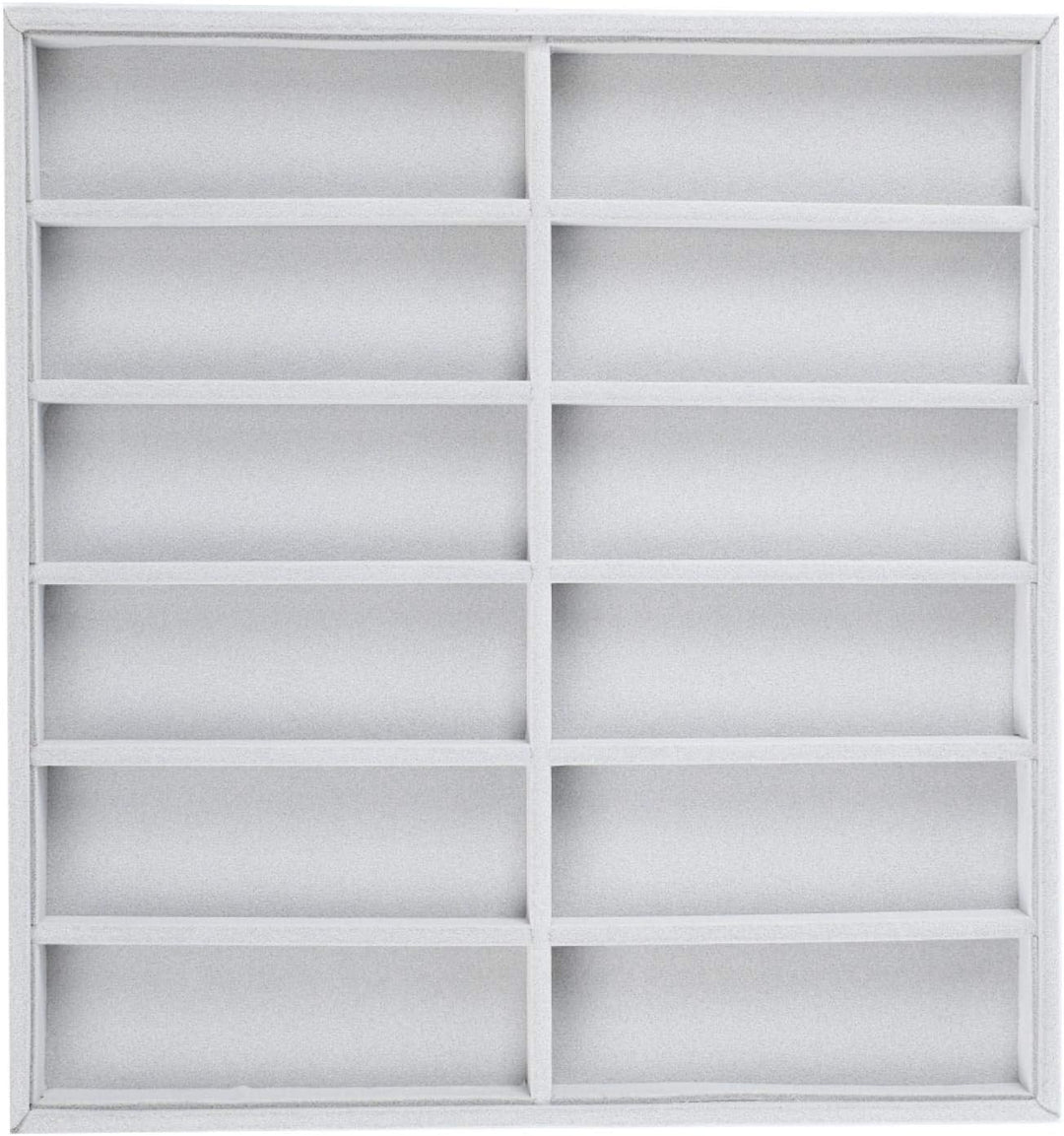 Sonnenbrillen Aufbewahrung, 12 Gitter Sonnenbrillenhalter Holz Brillenbox Brillen Organizer Aufbewah