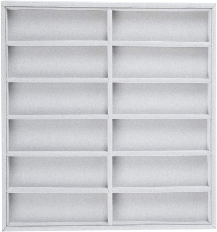 Sonnenbrillen Aufbewahrung, 12 Gitter Sonnenbrillenhalter Holz Brillenbox Brillen Organizer Aufbewah