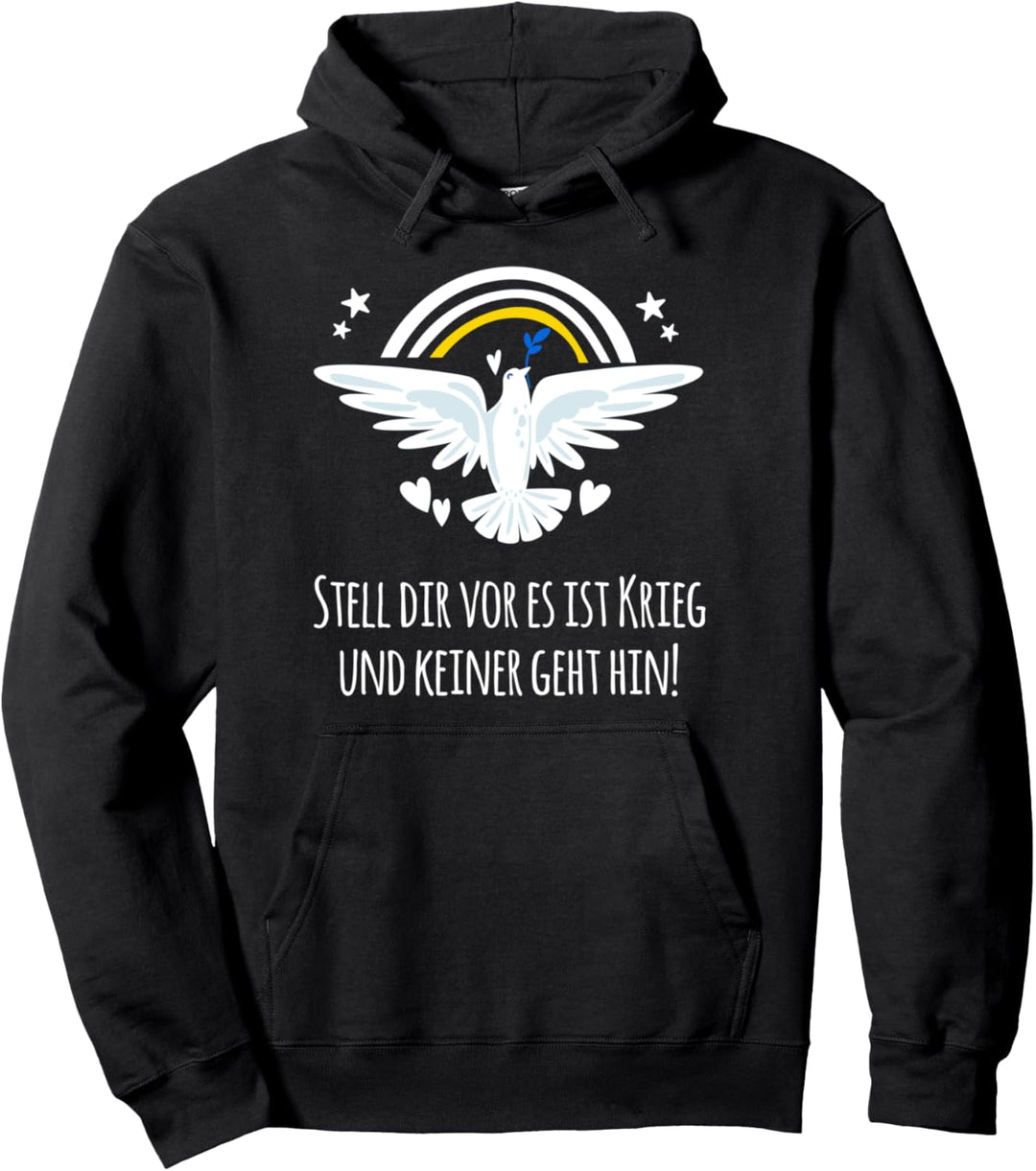 Krieg Ukraine Solidarität Frieden Friedenstaube Pullover Hoodie