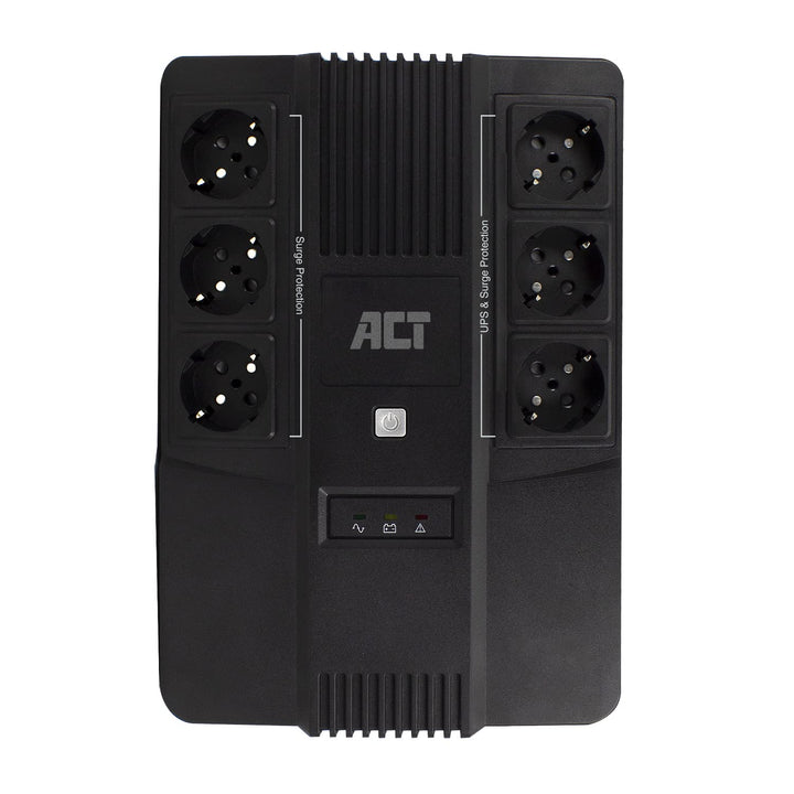 ACT Back-up USV Unterbrechungsfreie Stromversorgung Line Interactive, 600VA Batterie UPS Power Suppl