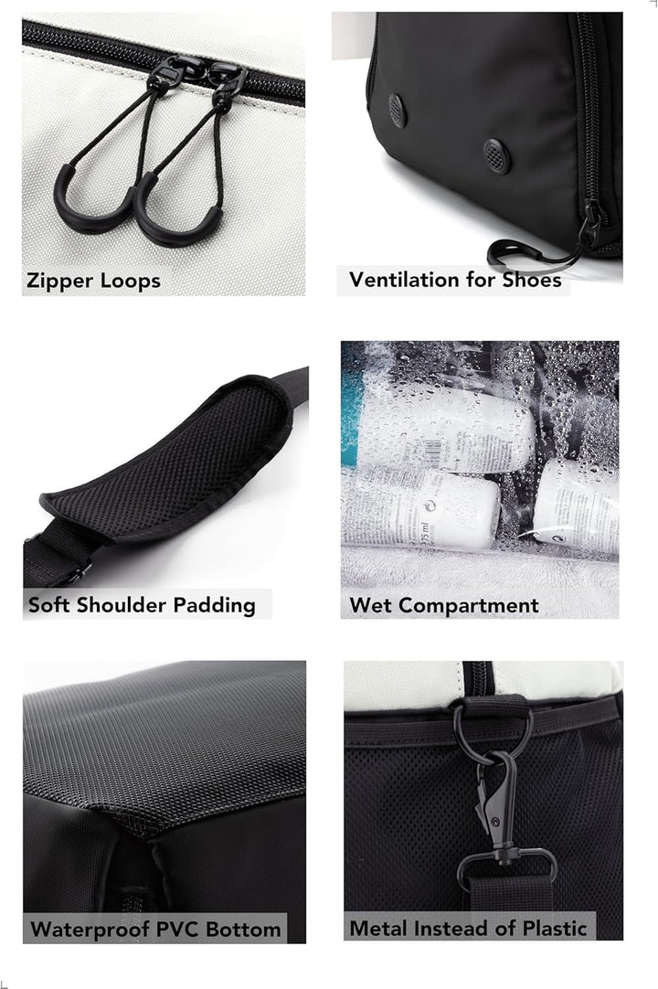 Fitgriff® Sporttasche & Reisetasche V2 für Damen und Herren - mit Schuhfach & Nassfach - Tasche für