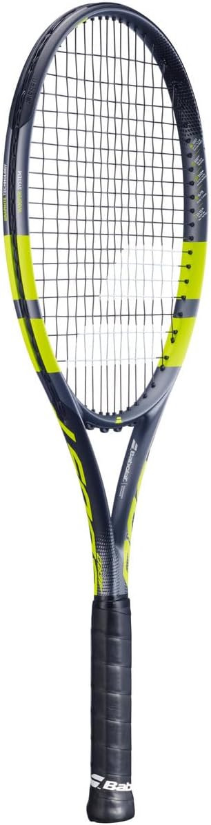 Babolat Boost Aero Strung Tennisschläger Graugrün/Gelb 4 1/4" Grip, 4 1/4" Grip