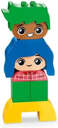 Lego DUPLO Grosse Gefühle, Stapelspiel zum Bauen mit 23 bunten Bausteinen und 4 Figuren, Motorik-Spi