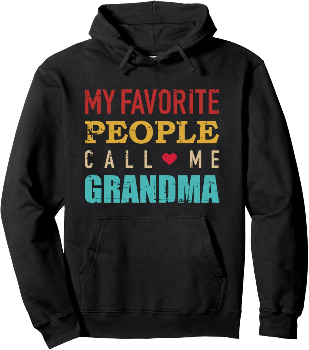 Lieblingsmenschen nennen mich Oma Spruch vintage retro Pullover Hoodie