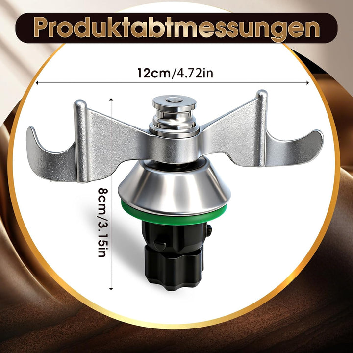 Teigmesser für Thermomix TM7 TM6 TM5,Edelstahl Teigmischmesser,Kompatibel mit Vorwerk Thermomix Küch
