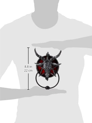 Nemesis Now B4474N9 Door Knocker 20.5cm Black Baphomet Türklopfer, 20,5 cm, Schwarz