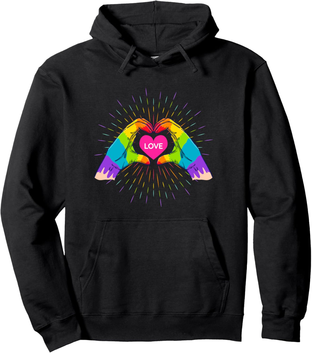 Happy Pride Month - Love is Love - LGBTQ+ Pullover Hoodie