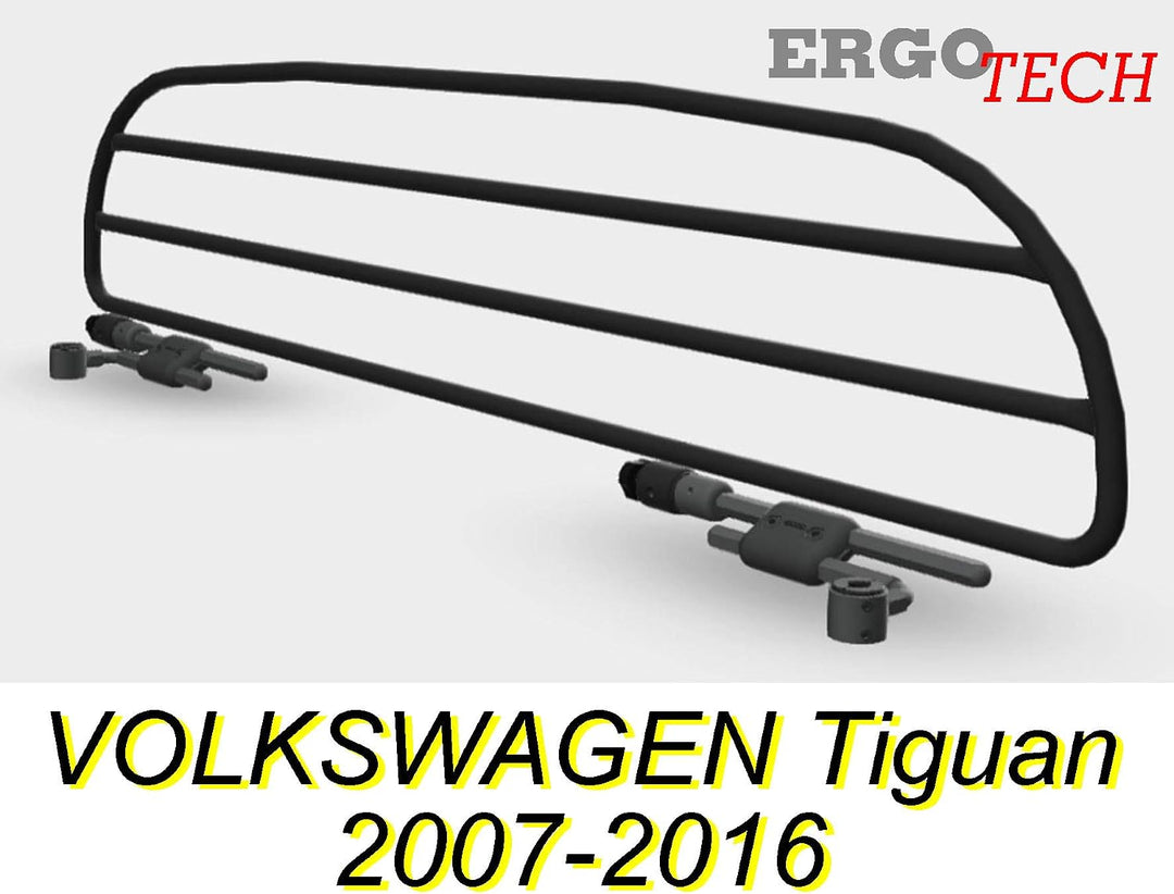 ERGOTECH Trenngitter Hundegitter kompatibel mit Volkswagen Tiguan (2007-2016), RDA65HBG-S, für Hunde