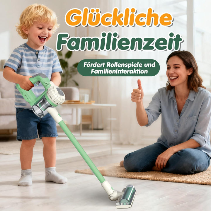 VARANO Spielzeug-Staubsauger für Kinder, Kinderstaubsauger mit echter Funktion, Staubsauger-Spielzeu