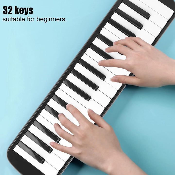 IRIN Melodica 32 Tasteninstrument Im Klavierstil, Schöner Klang, Kompaktes Design, Umweltfreundlich,