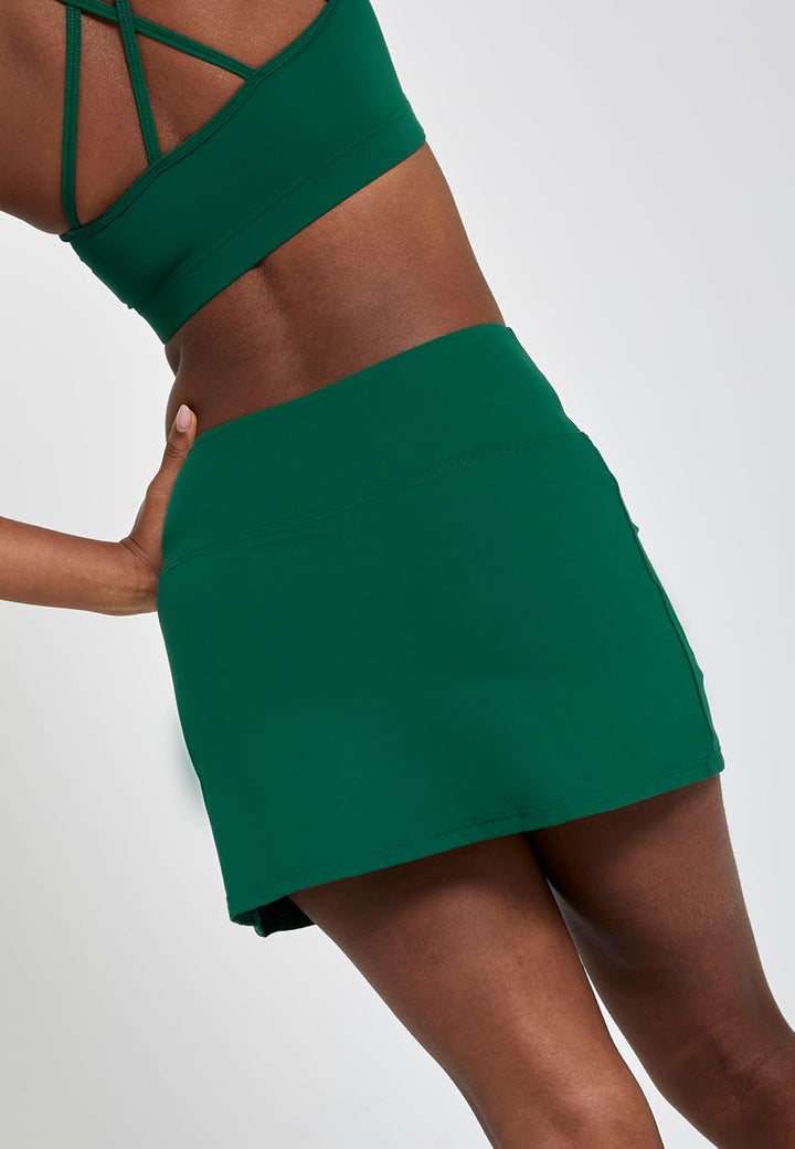 Sportkind Mädchen & Damen Tennis, Hockey, Golf, Padel, Basic Skort, Rock mit Innenhose, atmungsaktiv
