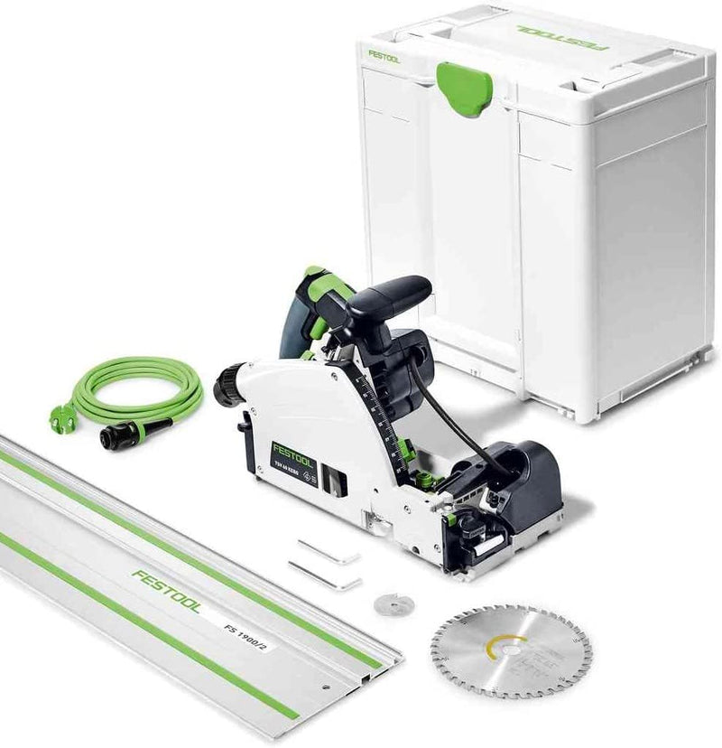 Festool Vorritzer-Tauchsäge TSV 60 KEBQ-Plus-FS (mit Kreissägeblatt, Sichtfenster, Innensechskantsch