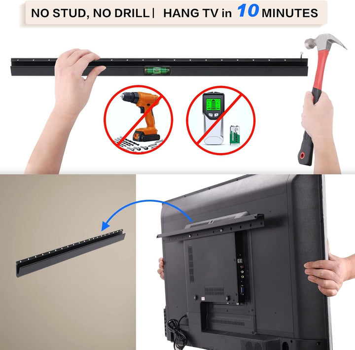 TV Wandhalterung, Ultraslim Fernsehen Halterung Wand für 22-55 Zoll Flach & Curved Fernseher oder Mo