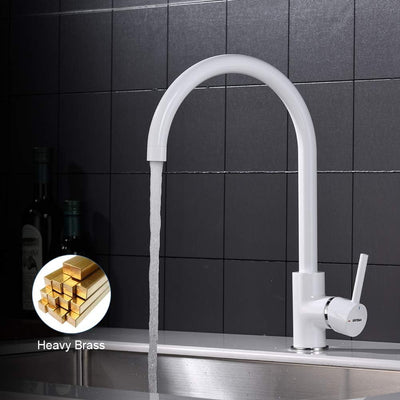 GRIFEMA GRIFERÍA DE COCINA-G4001W | Küchenarmatur - Wasserhahn Küche mit Hoher Auslauf(246mm), Weiss