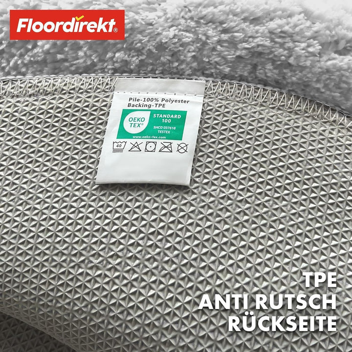 Floordirekt Badematte Sky - Badezimmerteppich - Weicher, dichter Hochflor - Rutschhemmend & Schnell