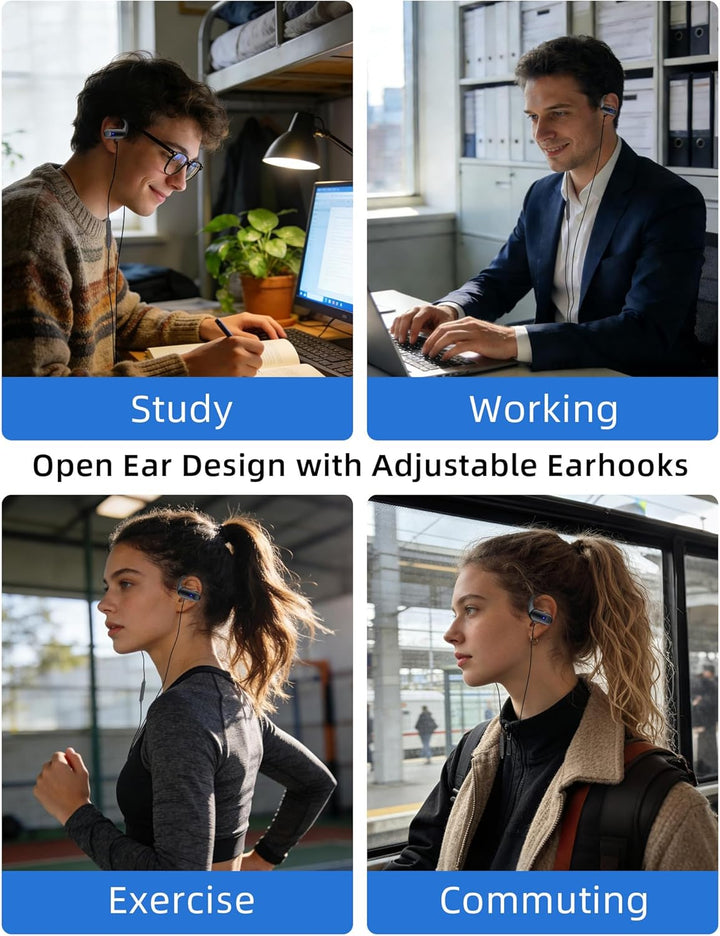 Open Ear Kopfhörer USB C mit Kabel für iPhone 17Pro 16e,Typ C Kopfhörer Over Ear Haken Headset mit M
