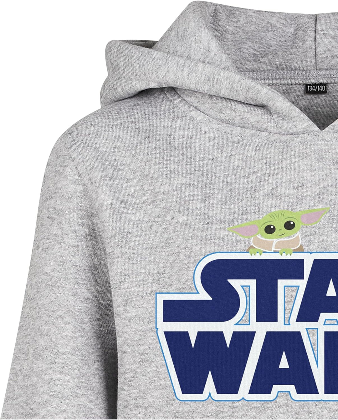 Mister Tee Kinder Kids Star Wars Blue Logo Hoody 134/140 Heather Grey