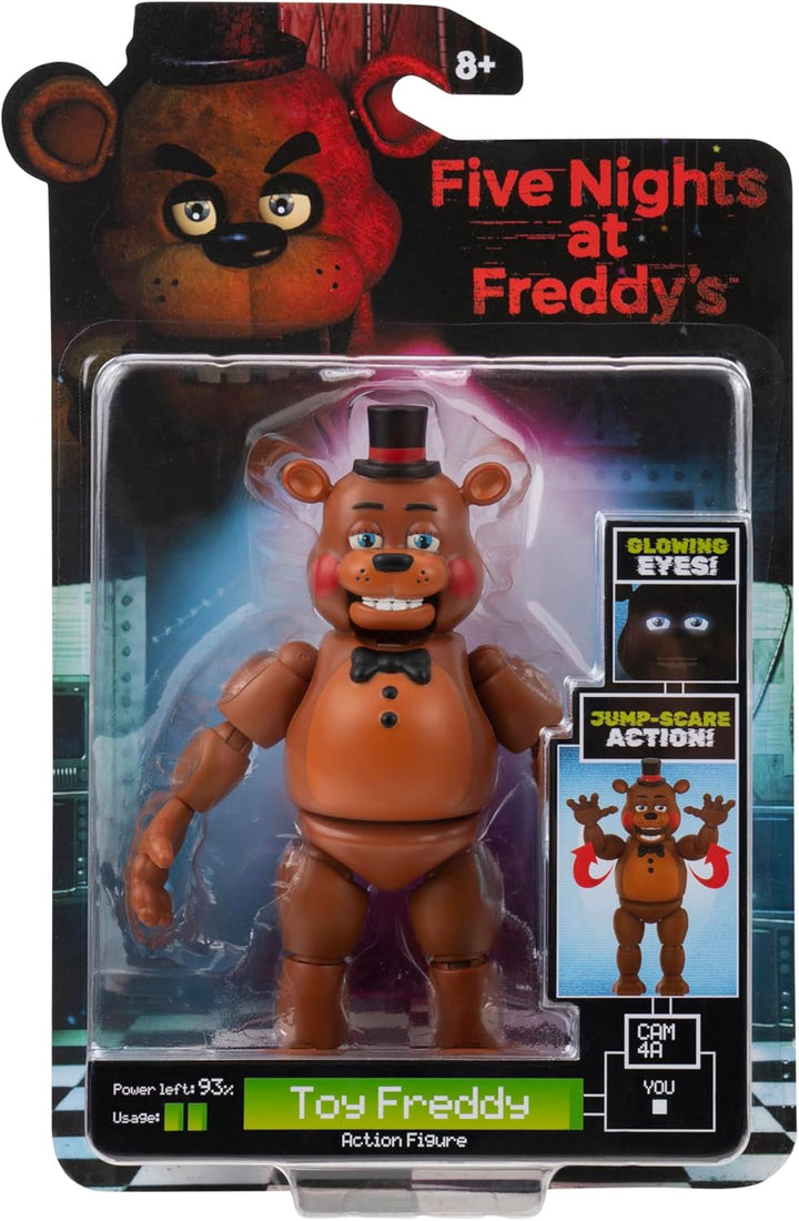 Five Nights at Freddy’s FNF0002 - Toy Freddy - 12,5 cm - bewegliche Figur mit Schreckfunktion und Au
