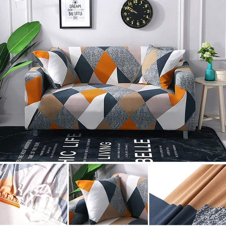 ARNTY Sofabezüge, Moderne Elastischer Sofabezug Stretch 1/2/3/4 Sitzer Couchbezug Antirutsch Blumend