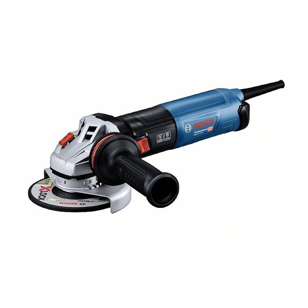Bosch Professional Winkelschleifer GWS 17-125 (1.700 Watt, inkl.Zusatzhandgriff, Schutzhaube, Trenns