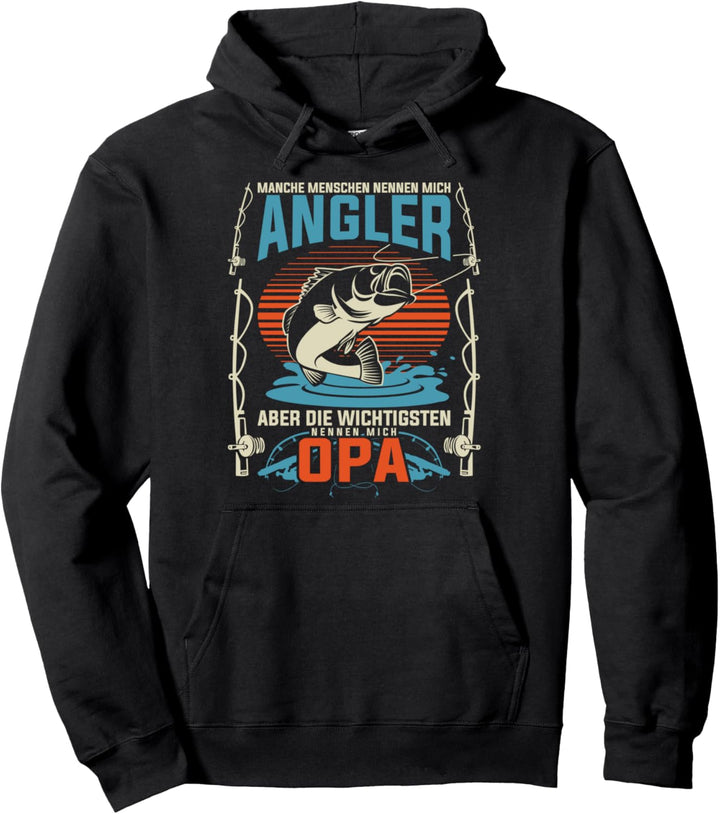 Vatertag Angeln Geschenk zum Ruhestand Fischen Pullover Hoodie