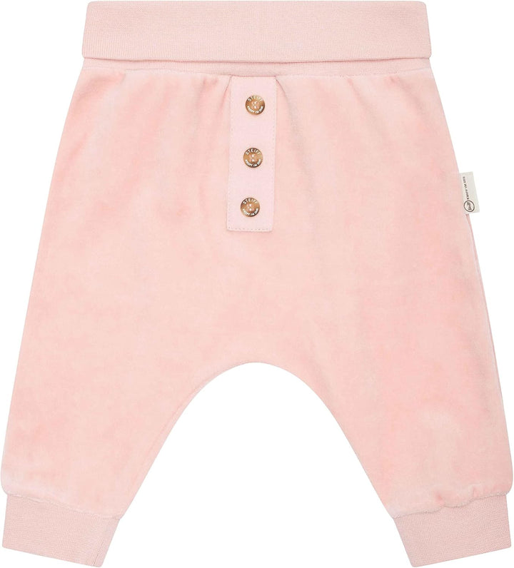 Steiff Unisex Baby Lässige Hose Basic Jogginghose mit Beinbündchen 50 Silver Pink, 50 Silver Pink